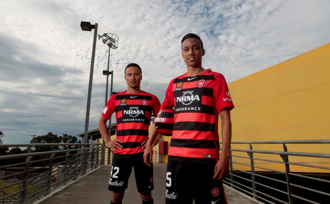 Brotherly battle: Kearyn and Keanu Baccus are in direct competition for Western Sydney Wanderers spots after both signed for the club's A-League squad in the off-season. Picture: Simon Bennett