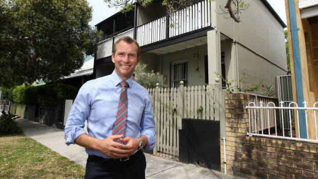 NSW Planning Minister Rob Stokes wants to see more houses like these terraces in Redfern built in Sydney's outer suburbs.  Photo: Anthony Johnson