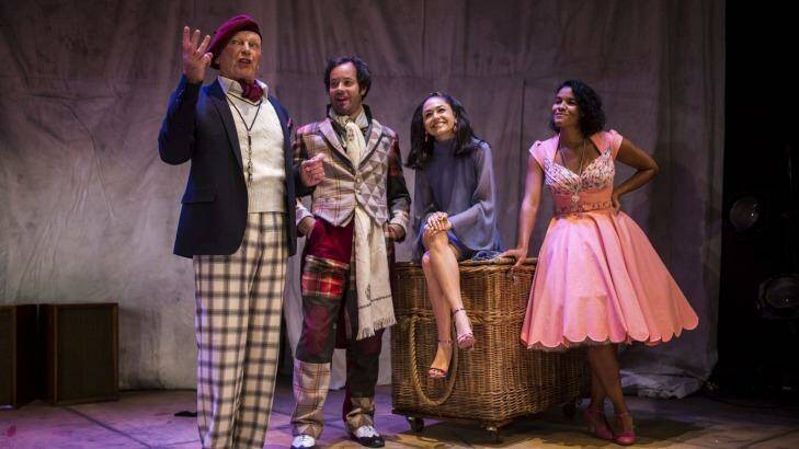 From left: John Bell, Gareth Davies, Kelly Paterniti and Zahra Newman in As You Like It.