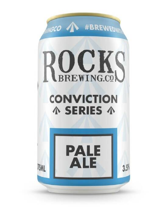 Rocks Brewing Co., Conviction Series Pale Ale, 3.5% ABV Photo: Supplied
