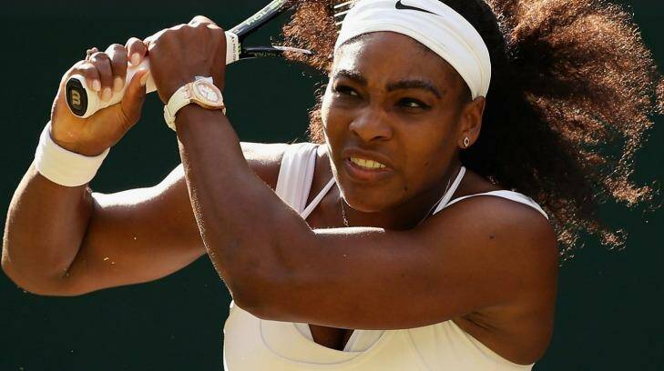 Trivial: Serena Williams said she was not distracted by Azarenka. Photo: Ian Walton
