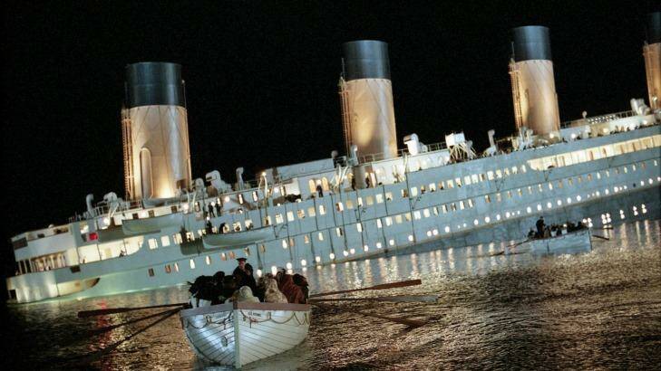 The combination of real-life disaster, fictional love story and eye-popping special effects helped <i>Titanic</i> sail into movie history. Photo: Merie Weismiller Wallace