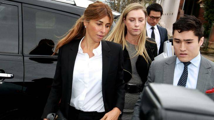 Jodhi Meares arrives at Waverley Local Court. Photo: Getty Images/Ben Rushton