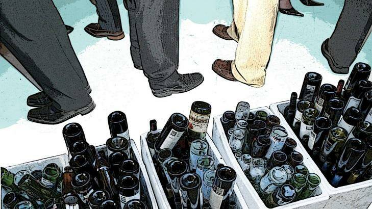 In South Australia, empty bottles can fund Scouts, charities and office Christmas parties. <i>Illustration: John Clare</i>.