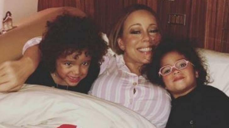 "So young": Mariah Carey has not yet told her twins Monroe and Moroccan, 4, that James Packer will be their stepfather. Photo: Mariah Carey/Instagram