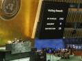 The United Nations General Assembly voted in support of Palestine becoming a full member. (EPA PHOTO)