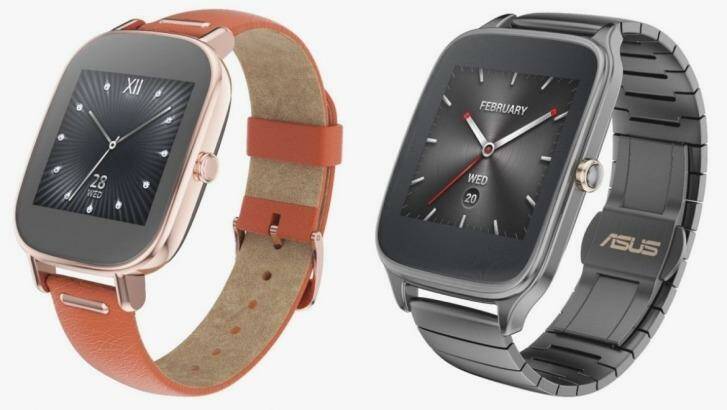Also soon to be released, the ASUS Zenwatch 2 will work with iPhone as well. Photo: ASUS