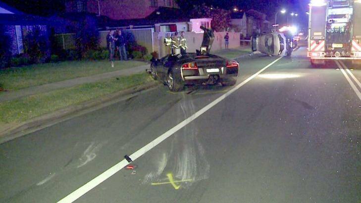 Skid marks: police are investigating whether speed was a factor.  Photo: Gary Dring (Top Notch Video)