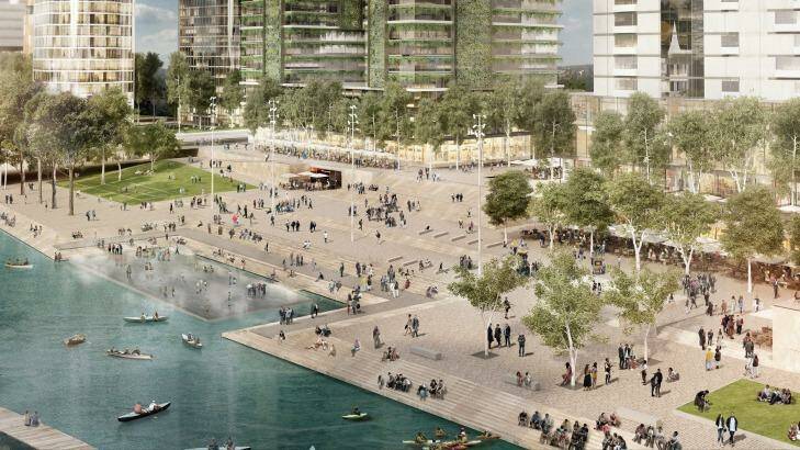 An artist's impression of the Parramatta foreshore project by McGregor Coxall. Photo: McGregor Coxall