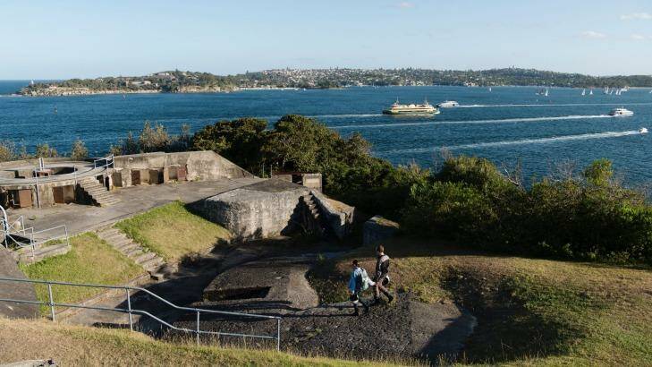NPWS is spruiking Middle Head, with its rich heritage of historic military fortifications, as an ideal spot for "commercial and public events". Photo: James Brickwood