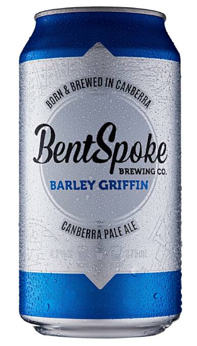 Bentspoke Brewing Co., Barley Griffin Canberra Pale Ale, 4.2% ABV Photo: Supplied