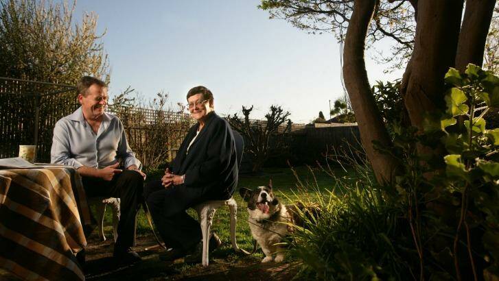 Labor leader Bill Shorten with his late mother, Ann Shorten. Photo: Simon Schluter
