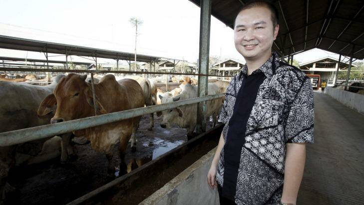 'Every kilogram of fat going into the cow is Indonesian': Wilson Hasan from PT Tanjung Unggul Mandiri. Photo: Irwin Fedriansyah
