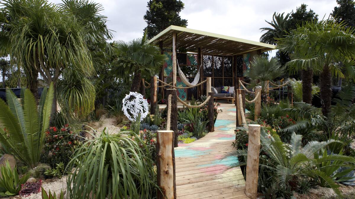 Island garden romps home