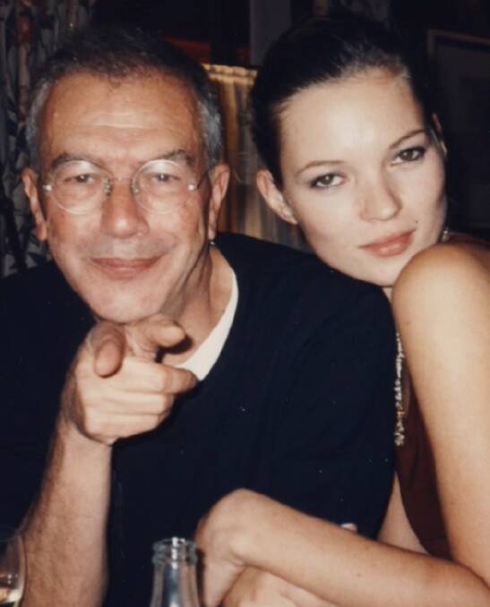 Michael White with Kate Moss