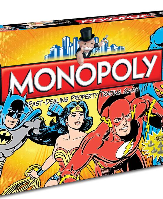 With DC Comics Monopoly, battle your way through the different worlds and conquer evil as you gather your heroes against the evil forces (RRP $69.99).