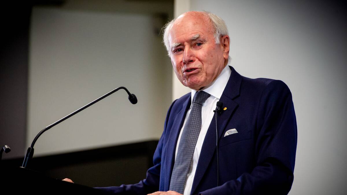 Former prime minister John Howard at the National Archives of Australia for the release of 2001 cabinet documents. Picture: Elesa Kurtz