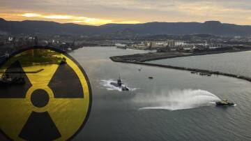 Sub base: Port Kembla is in the running to host Australia's nuclear powered submarine fleet. Image digitally altered.