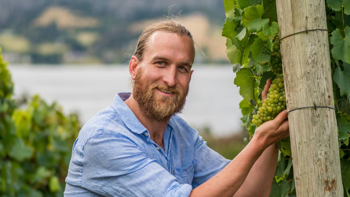 Sam Rush of Rush Wines is releasing his first wine in the coming weeks. Picture: Phillip Biggs