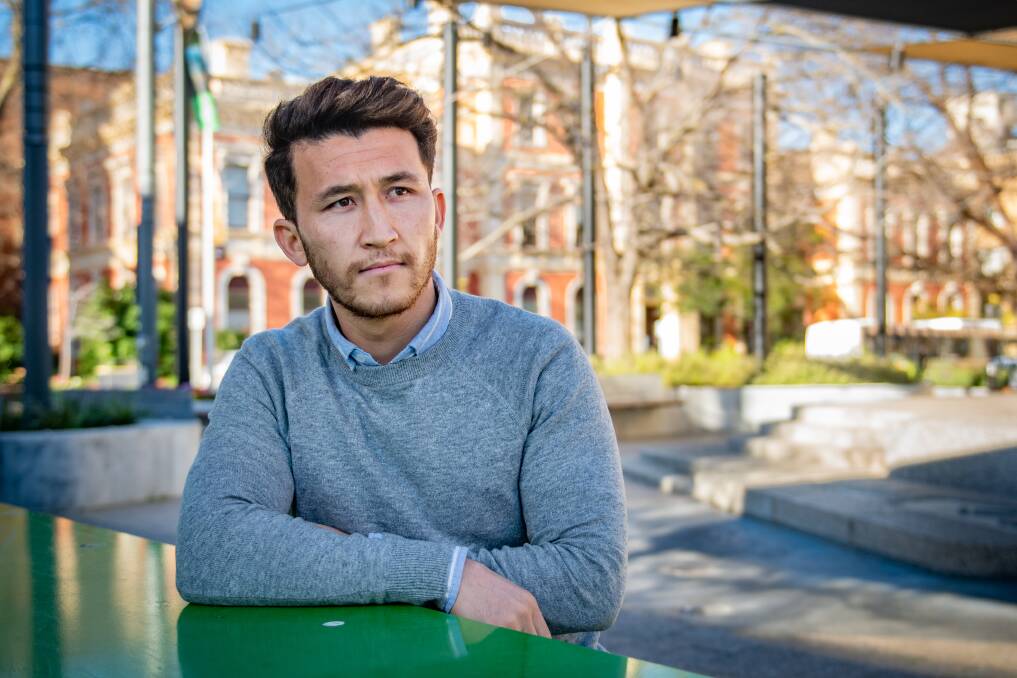 President of the Launceston Hazara Association Yousef Mohammadi says local families are facing immense stress, with limited communication with loved ones in Afghanistan. Picture: Paul Scambler