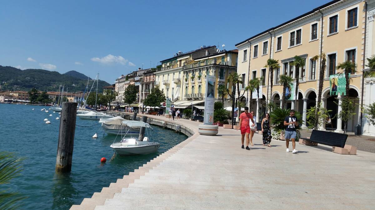 Walk lakeside in Salo Lake Garda is postcard-pretty.