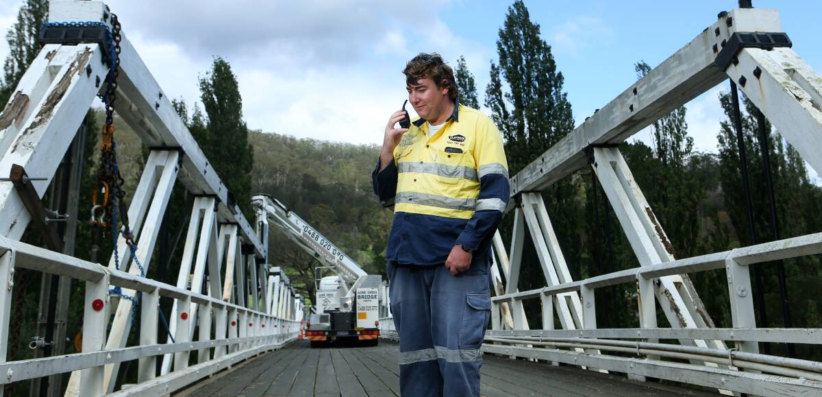 James Knox, on the bridge over the Towamba River, has fought fires from Lismore to the Victorian border.