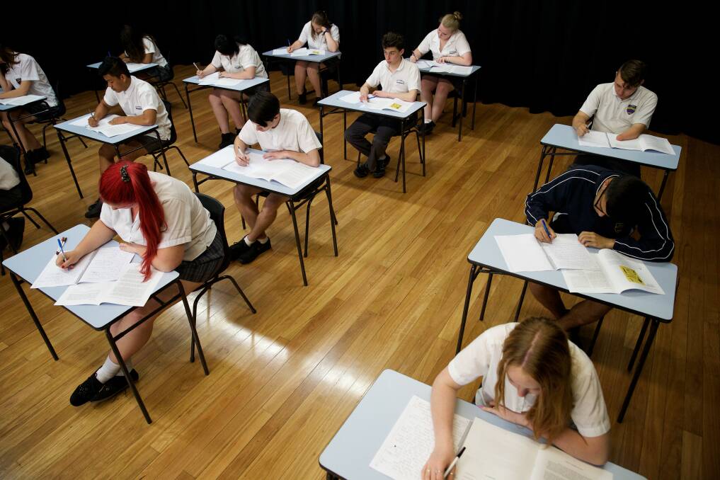 Students sitting their HSC exams in October 201.5. Photo: Wolter Peeters/The Sydney Morning Herald