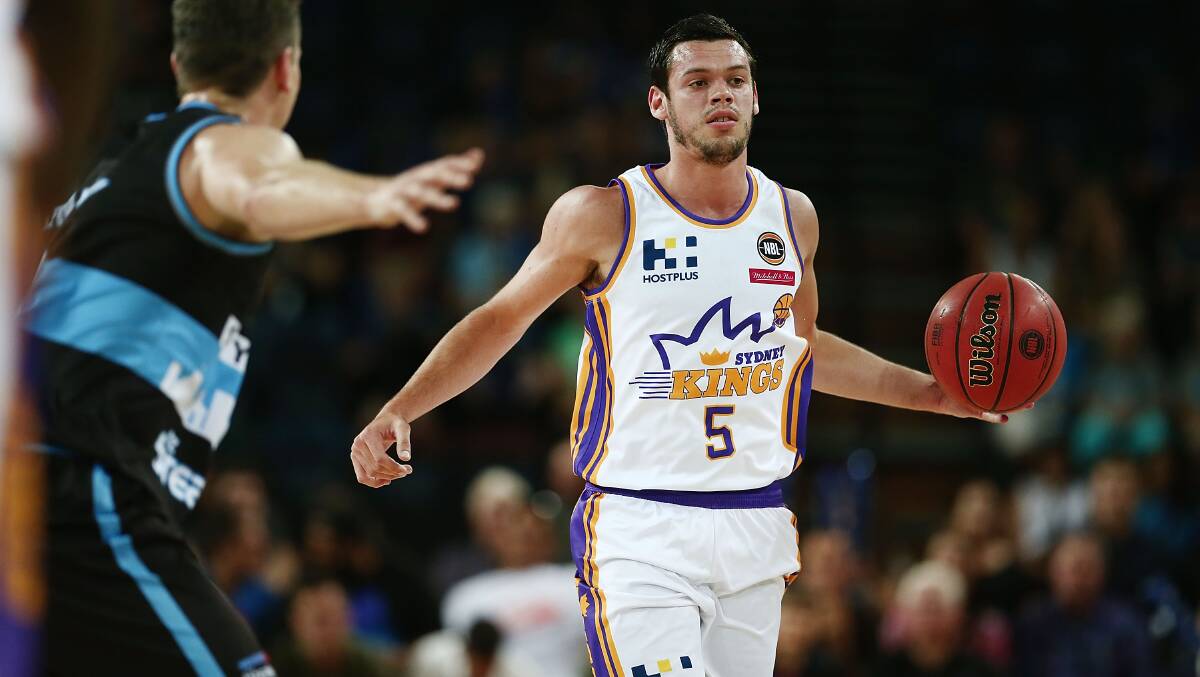 On guard: Sydney Kings Jason Cadee in action recently. Picture: Getty Images