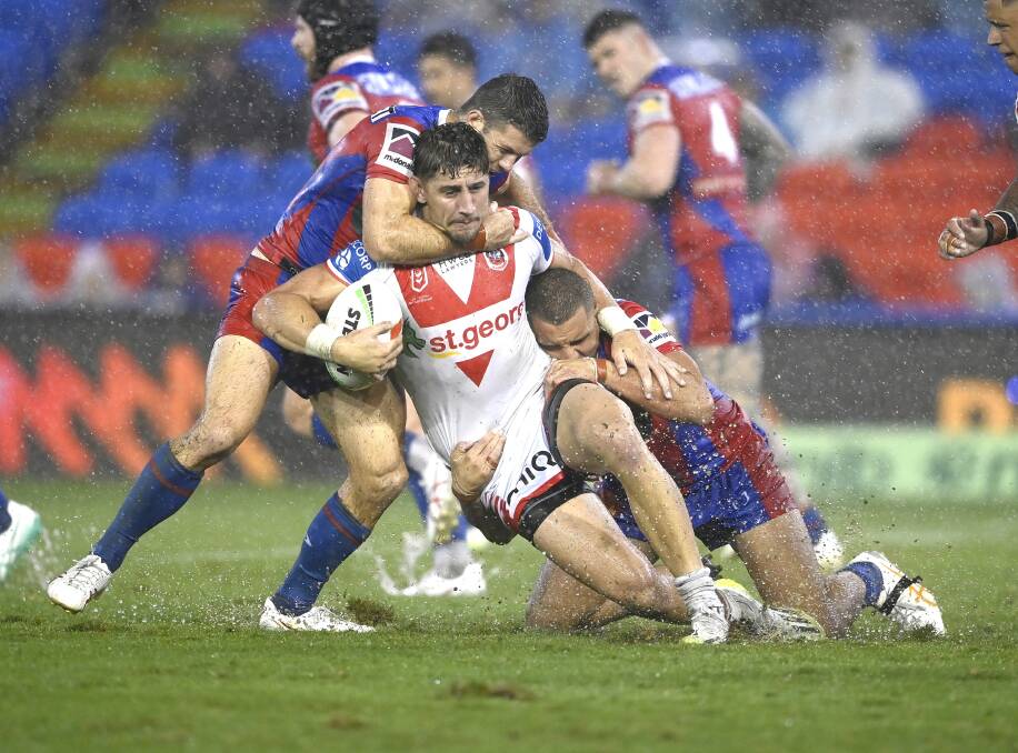 The Dragons dramas with their best players drags on with in form but unhappy Zac Lomax being released next year. Picture NRL Images/Porteous