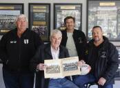Returning: Corky Watson, Graham Isaac, Simon Cox, and Troy Bolwell from the Picton Magpies premiership sides. Picture: Simon Bennett