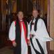 New era: Visiting Bishop Peter Lin with new rector Matt Stedman following the service on Thursday. Picture: Supplied