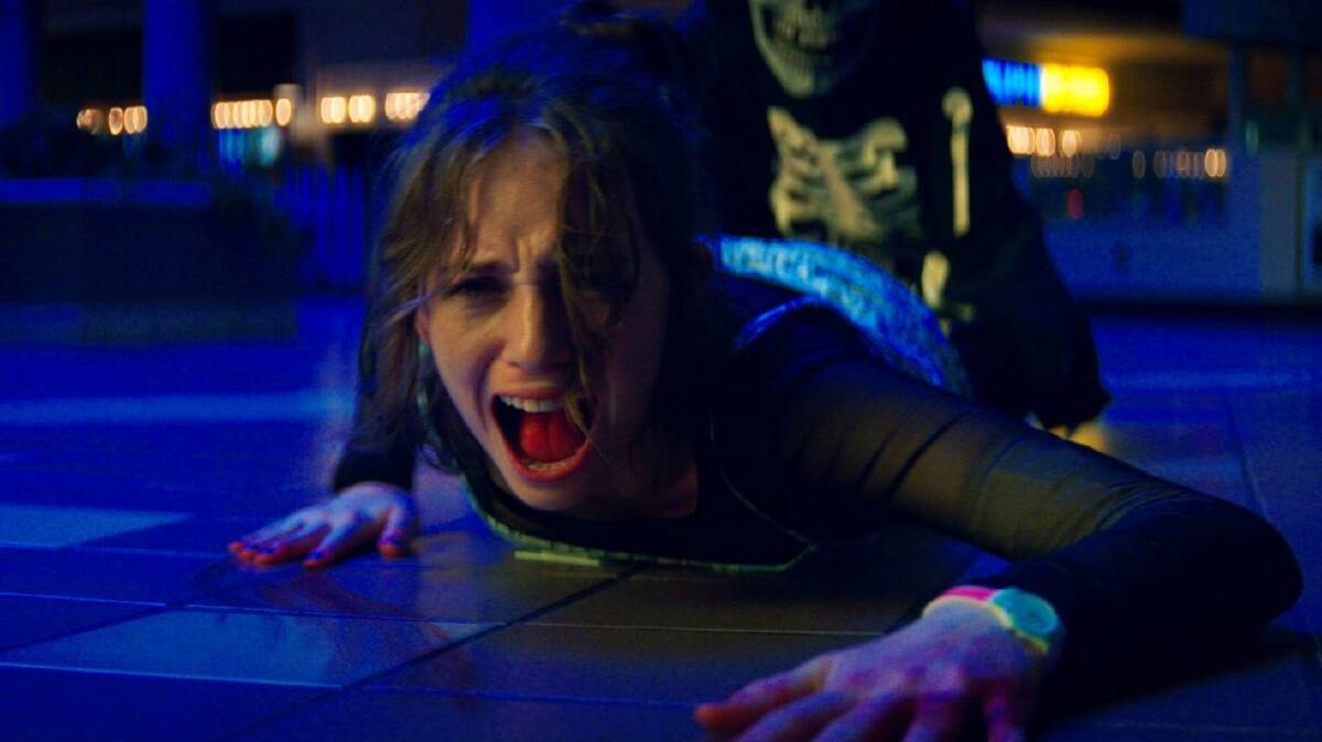 Slasher: Netflix has launched its horror trilogy with Maya Hawke in Fear Street Part One: 1994, rated MA15+, streaming now. Picture: Netflix