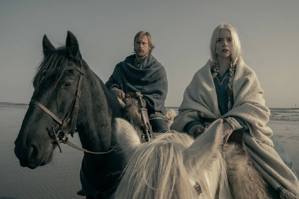 Stunning: Alexander Skarsgard and Anya Taylor-Joy star in visionary director Robert Eggers' latest film, The Northman, rated MA15+, in cinemas now. Picture: Focus Features