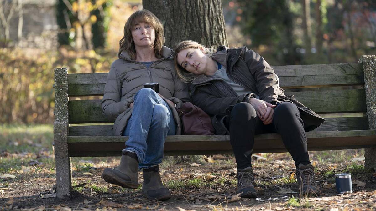 Julianne Nicholson and Kate Winslet in Mare of Easttown. Picture: HBO