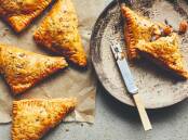 Sweet potato, chorizo and spinach turnovers. Picture: Laura Edwards