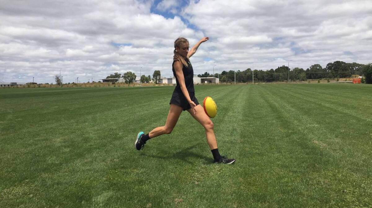 YOUNG GUN: Anna MacPherson won't be taking anything for granted during her time with the GWS Giants Academy.