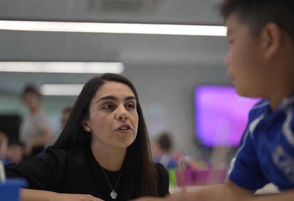Teacher Tania Melfi, from Regina Coeli Catholic Primary School Beverly Hills, said co-teaching in flexible learning spaces helps students thrive. Picture supplied