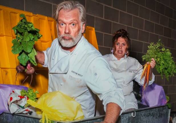 Dumpster diving is hardly what you'd expect from a Michelin star chef and his dessert queen.