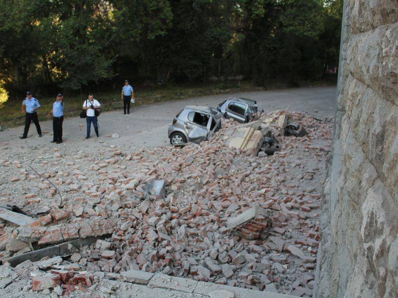 Two earthquakes in Albania have damaged buildings and more than 100 people are injured.