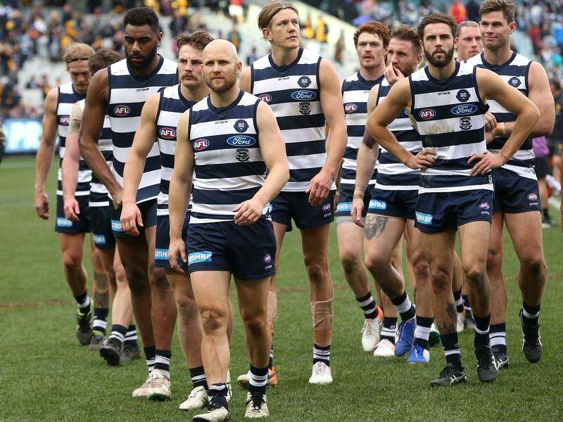 Geelong's style of play in recent weeks has been questioned but they still top the AFL ladder.