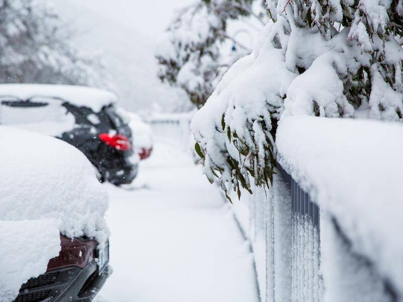 Snow has fallen around the Central and Southern Tablelands and higher parts of the ACT.