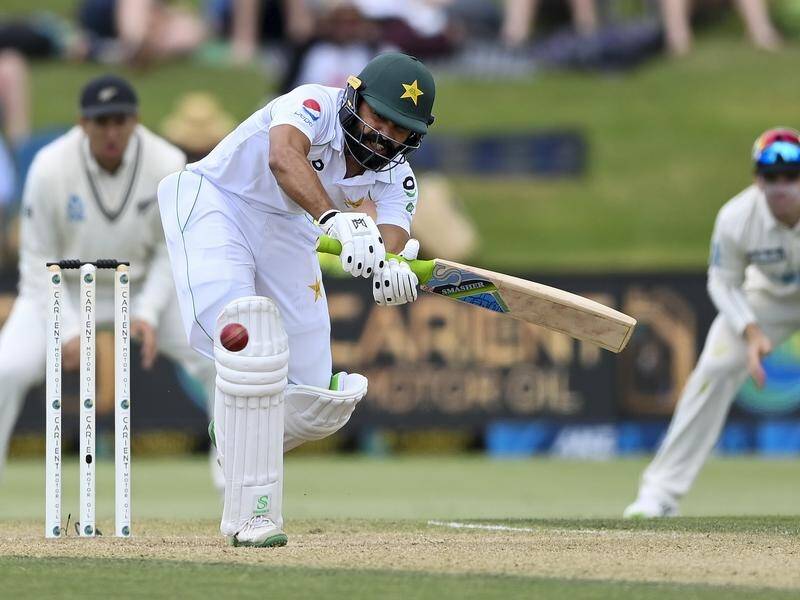Pakistan's Fawad Alam has brought up his fourth Test century in the first Test in Zimbabwe.