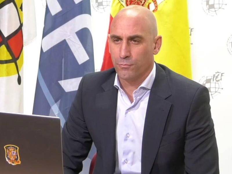 Spanish soccer boss Luis Rubiales says clubs should not be testing healthy players for coronavirus.