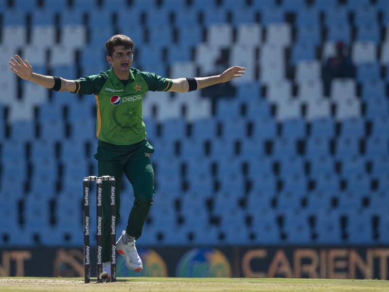 Shaheen Afridi took four wickets as Pakistan bowled out Zimbabwe for 176 in the first Test.