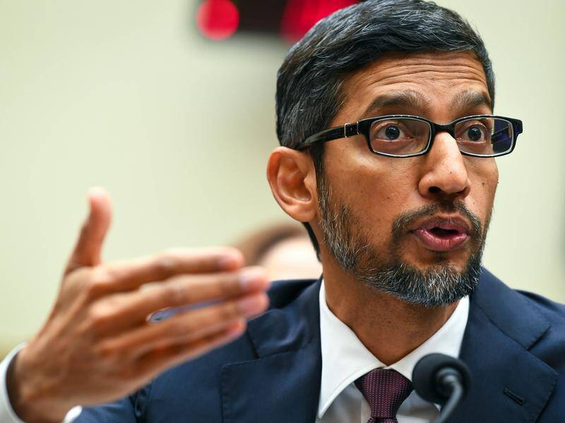 Google boss Sundar Pichai has fended off claims his company's search results are biased.