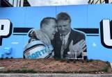 Cronulla are hoping a mural revealed on Thursday will inspire the injury-riddled Sharks. (Scott Bailey/AAP PHOTOS)
