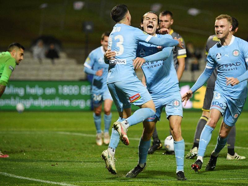 Melbourne City have booked their place in the A-League grand final after beating Macarthur 2-0.