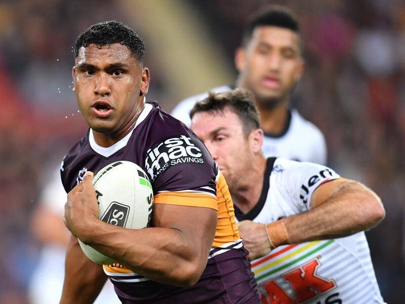 Tevita Pangai will miss five NRL games for a crusher tackle on Penrith's James Maloney.