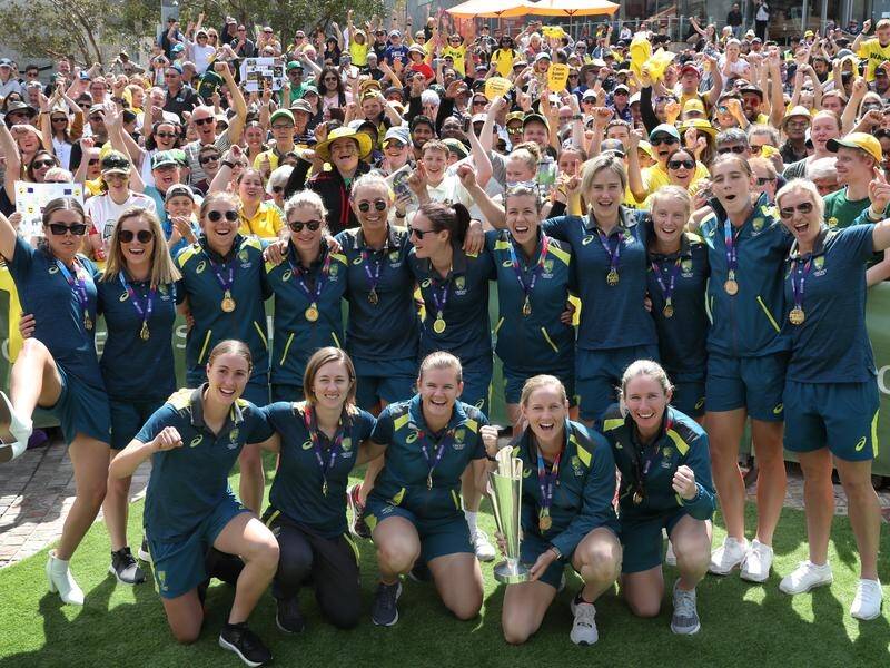 Australia celebrated the women's T20 World Cup win just days before the coronavirus outbreak.