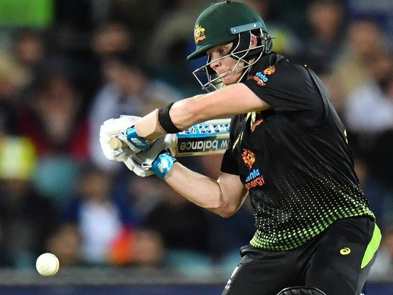 Steve Smith's 80no off 51 balls helped the Aussies chase down 151 with nine balls to spare.